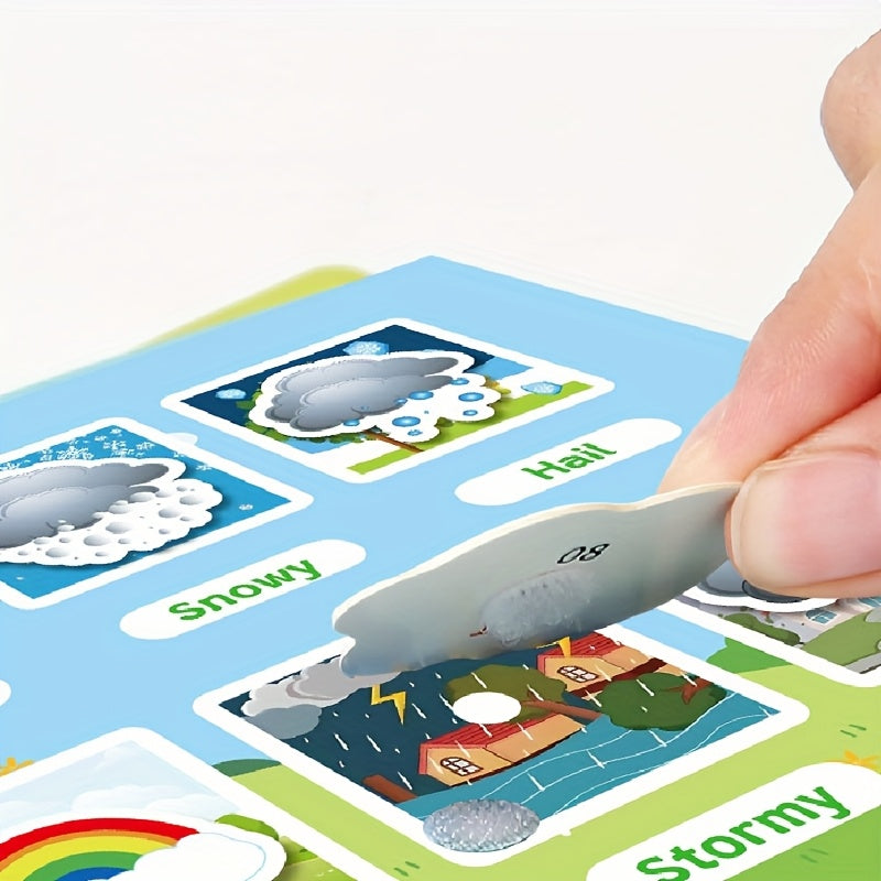Interactive Alphabet Learning Sticker Book for Kids Ages 3-6