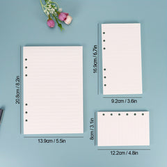 A5/A6/A7 Horizontal Line Loose-leaf Refill 6-Hole Inner Page