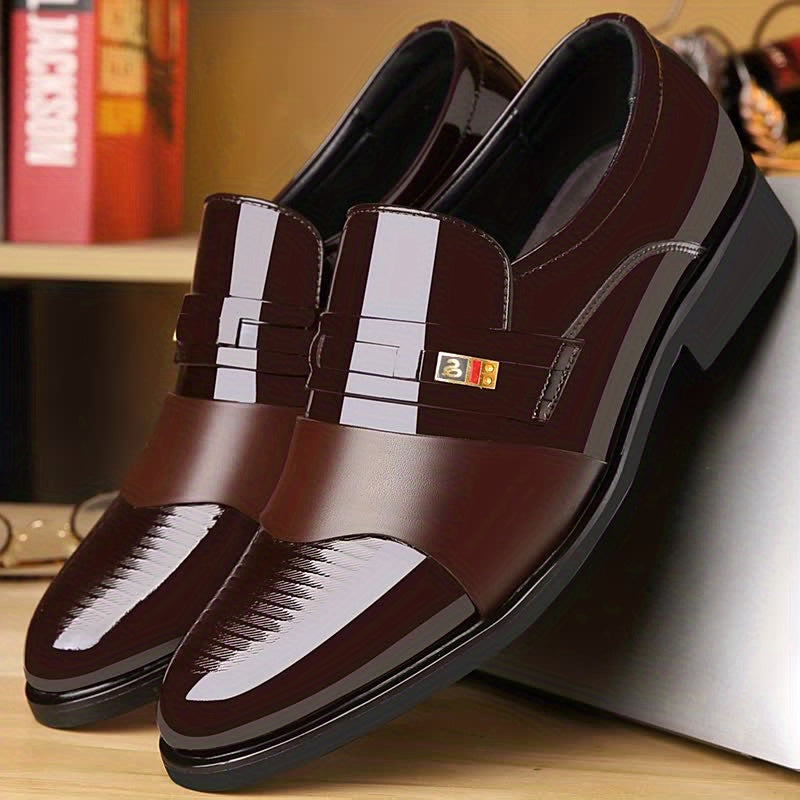 Men's Pointed Dress Shoes Comfortable Non slip Formal Shoes