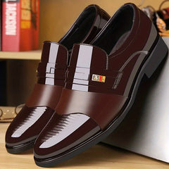 Men's Pointed Dress Shoes Comfortable Non slip Formal Shoes