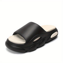 Men's Platform Slides Comfortable Non Slip Cloud Slippers