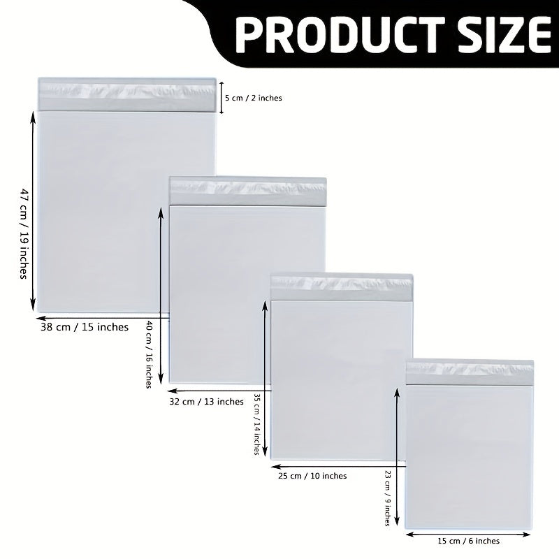 100pcs Poly Mailers Waterproof Self Sealing Courier Bags Mailing Bags