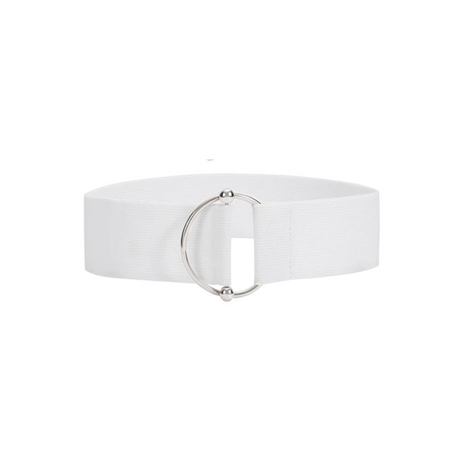 Ruaite Women Stretchy Wide Waist Belt O Ring Buckle Elastic Waist Belt