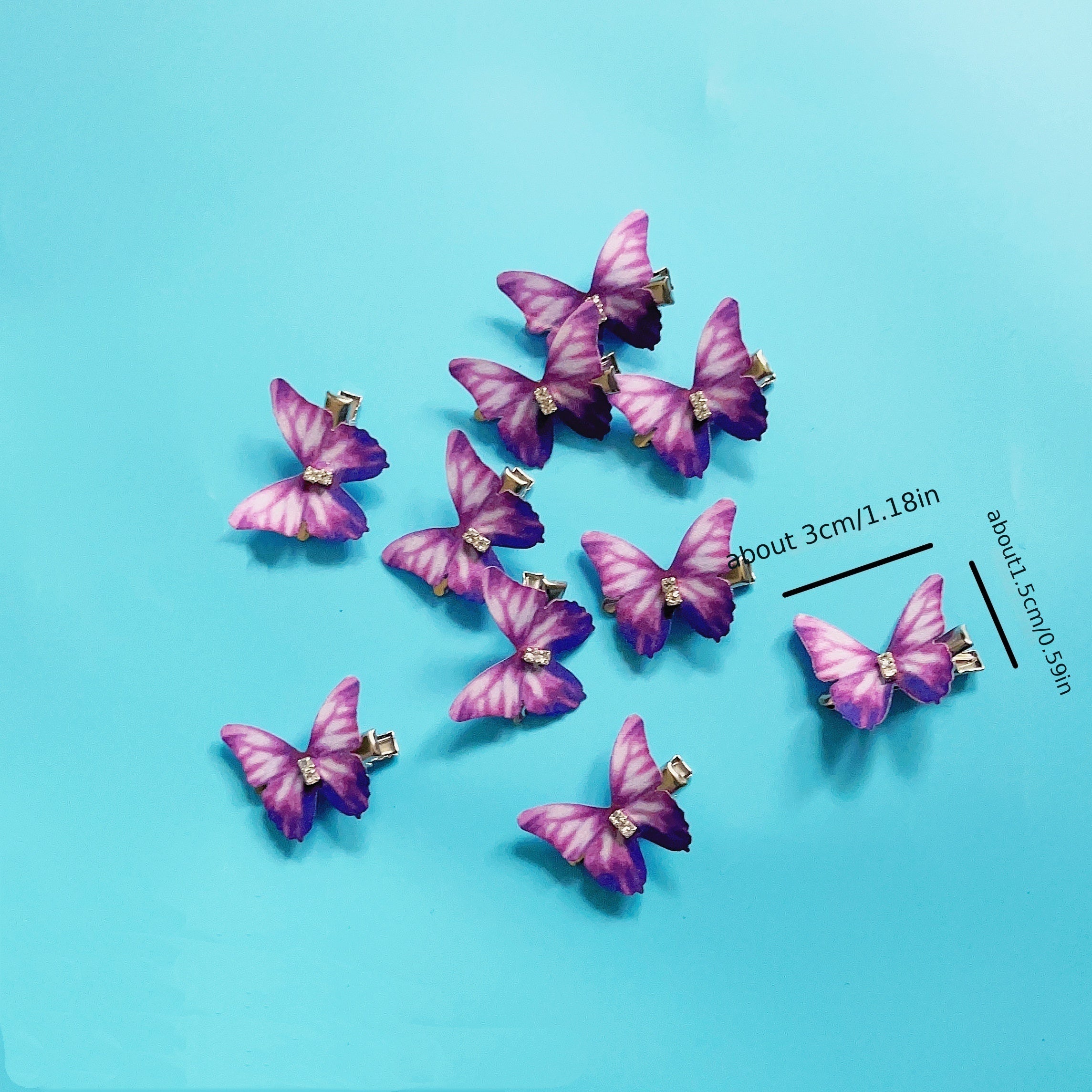 Butterfly Metal Hair Clips With Tassels Hairpin Headwear Accessories