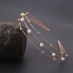Faux Pearl Rhinestone Headband Hair Accessories Head Jewelry