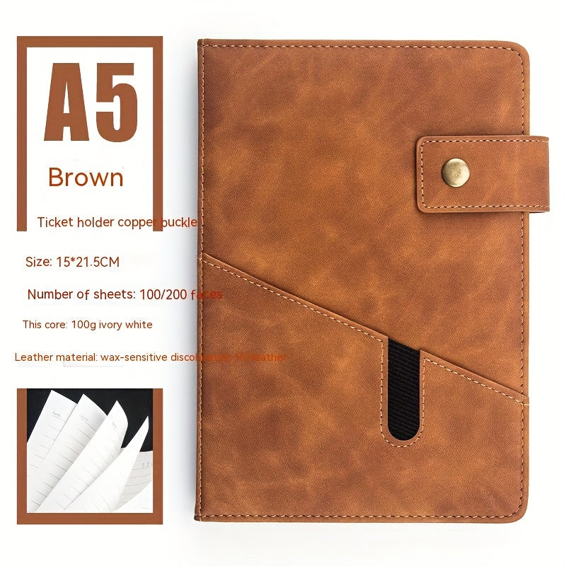 A5 Thickened Pocket Notebook for Work Memory, Small Fresh Office Stationery