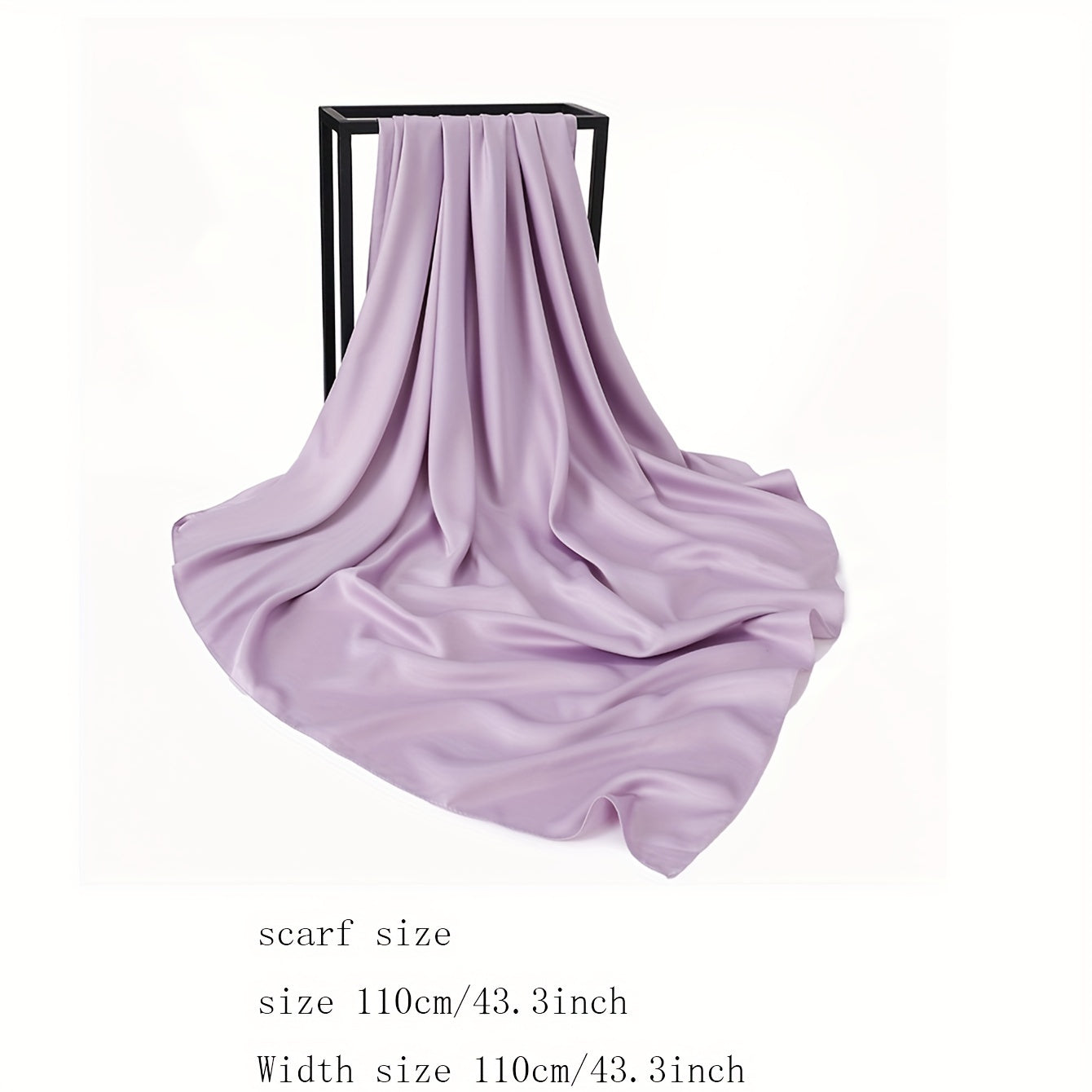 Solid Satin Beach Towel Square Scarf Hijab