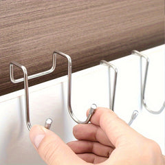 Stainless Steel Double S Hook Holder Heavy Duty Punching Clothes Hanger