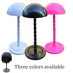Wig & Hat Display Stands Mushroom Bracket Plastic Portable