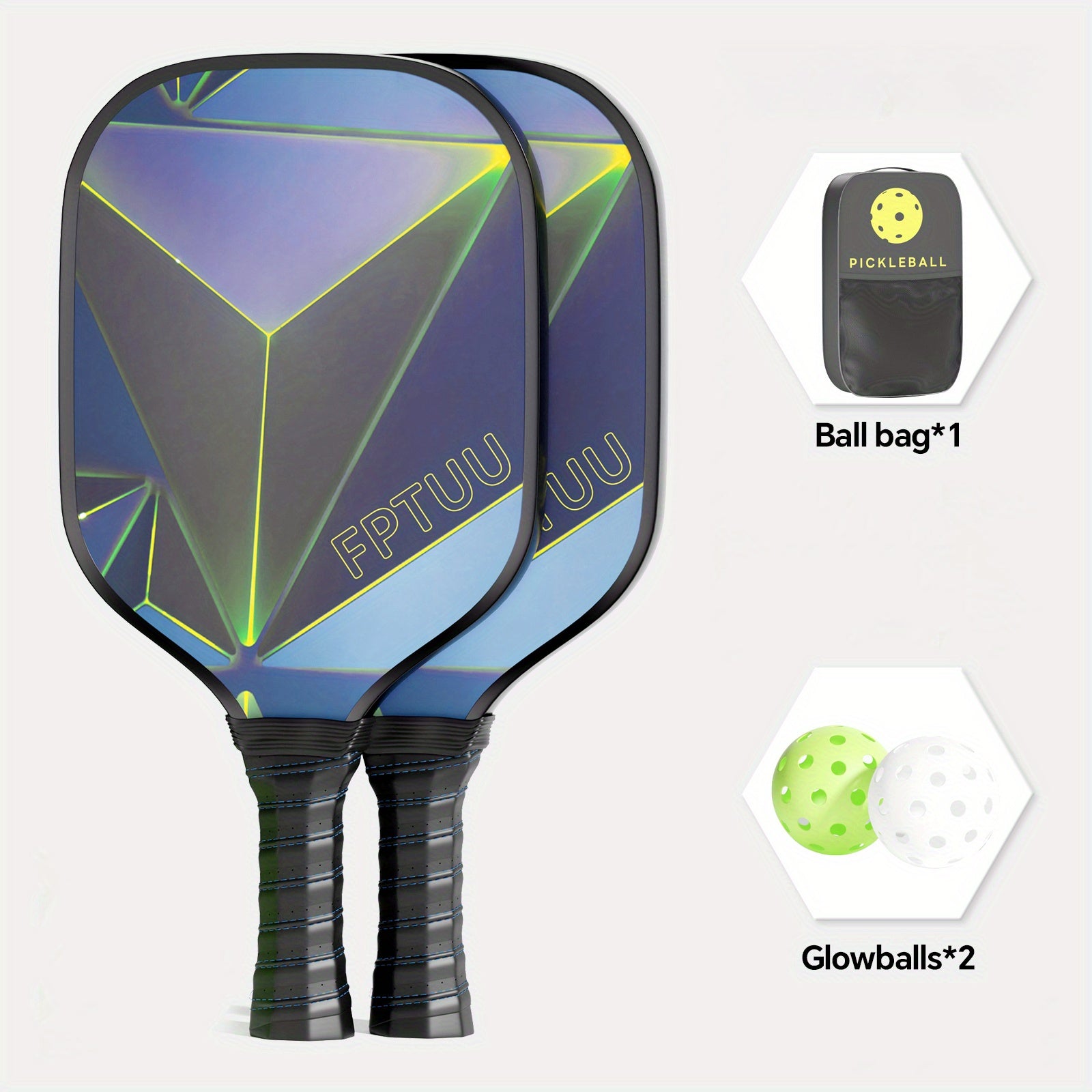 Lightweight Pickleball Paddle Set with Bag