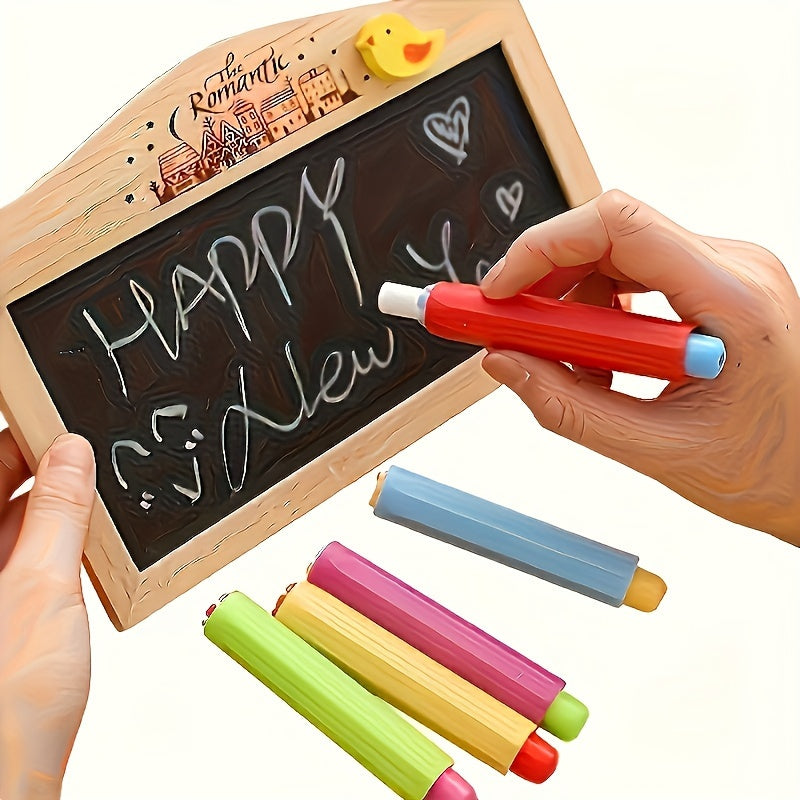 3pc Easy-Grip Chalk Clip, Non-Dirty Cover, Durable, Wear-Resistant, Mixed Colors