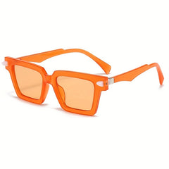 Y2K Square Sunglasses Large Jelly Block UV400 Sun Shades Glasses