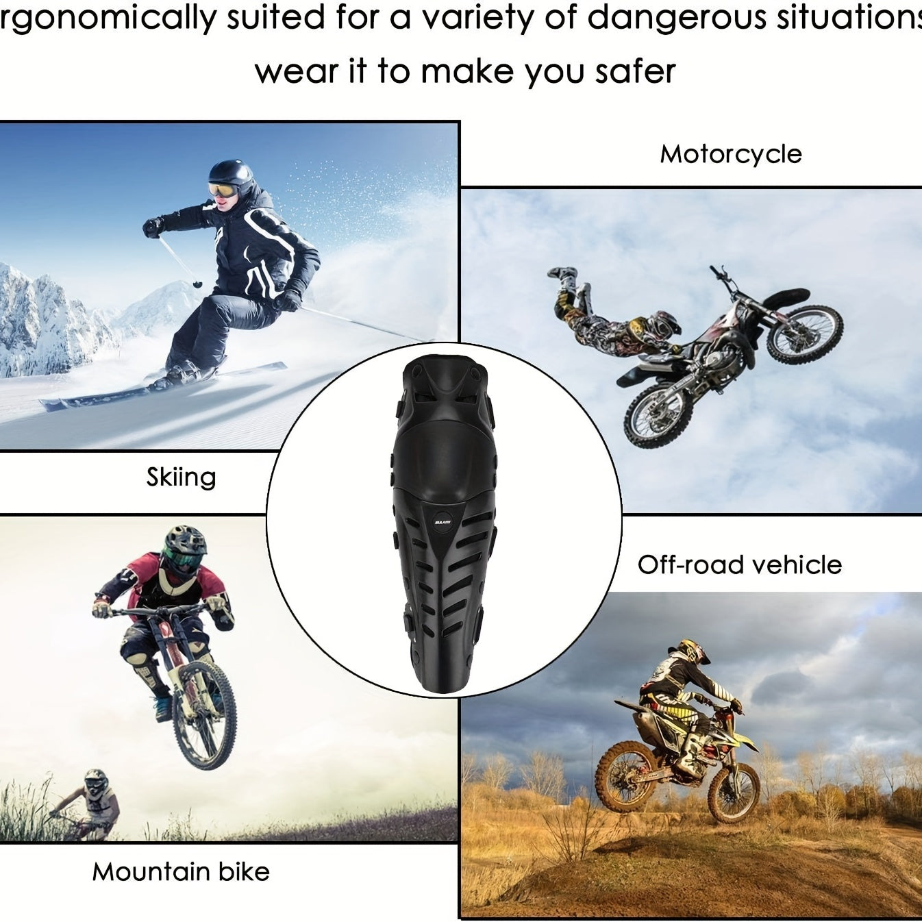 Cross Motorcycle Knee Pads Outdoor Sports Riding Leg Protectors