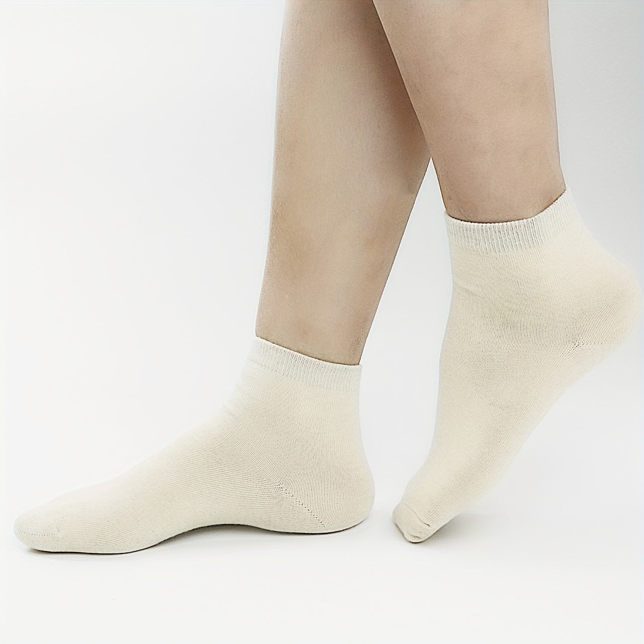 3 Pairs Solid Short Socks Women's Crew Stockings Hosiery