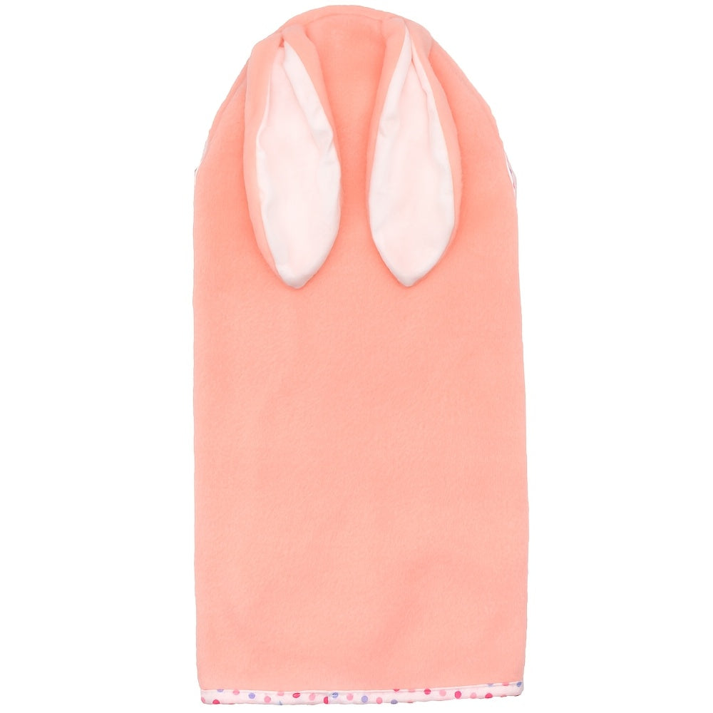 Pink Rabbit Ears Doll & Bath Towel Set for 12-18in Dolls
