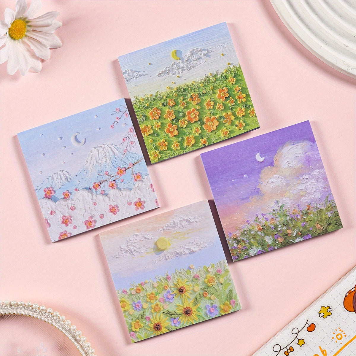 Landscape Sticky Memo Note Pad