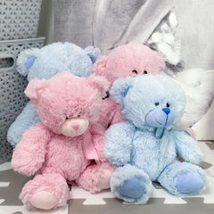Plush Teddy Bear Soft Cuddly Toy for Baby Boys and Girls - Pink