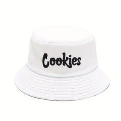 Letter Embroidered Bucket Hat Classic Candy Sunscreen Sun Hat Unisex