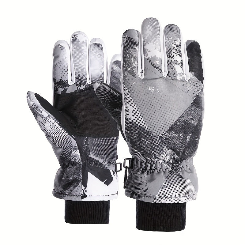 Winter Skiing Gloves For Boys And Girls Non-slip Windproof Waterproof Gloves