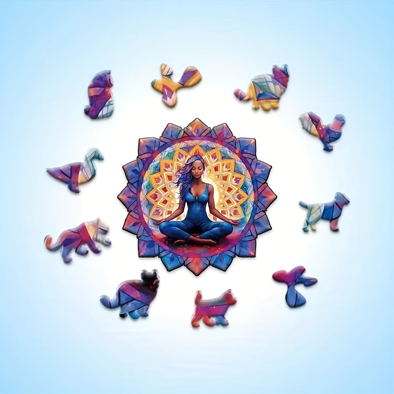Wooden 3D Puzzle Goddess Animal Toy