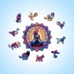 Wooden 3D Puzzle Goddess Animal Toy