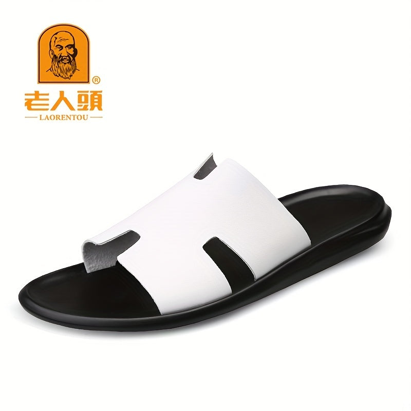 Men's Slide Sandals Casual Non Slip Shoes for Outdoor Beach