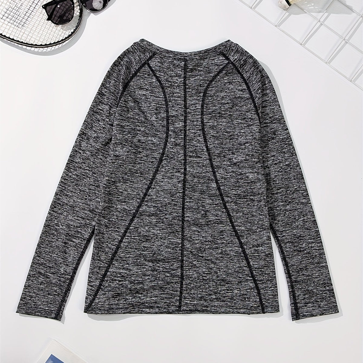 Breathable Women's Long Sleeve Running Shirt for Gym