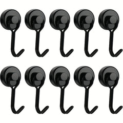 20pcs Neodymium Magnetic Hooks Heavy Duty for Grill Refrigerator Kitchen Office