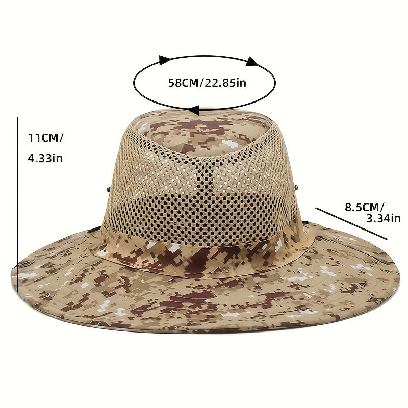 Summer Casual Camouflage Sun Hat for Men
