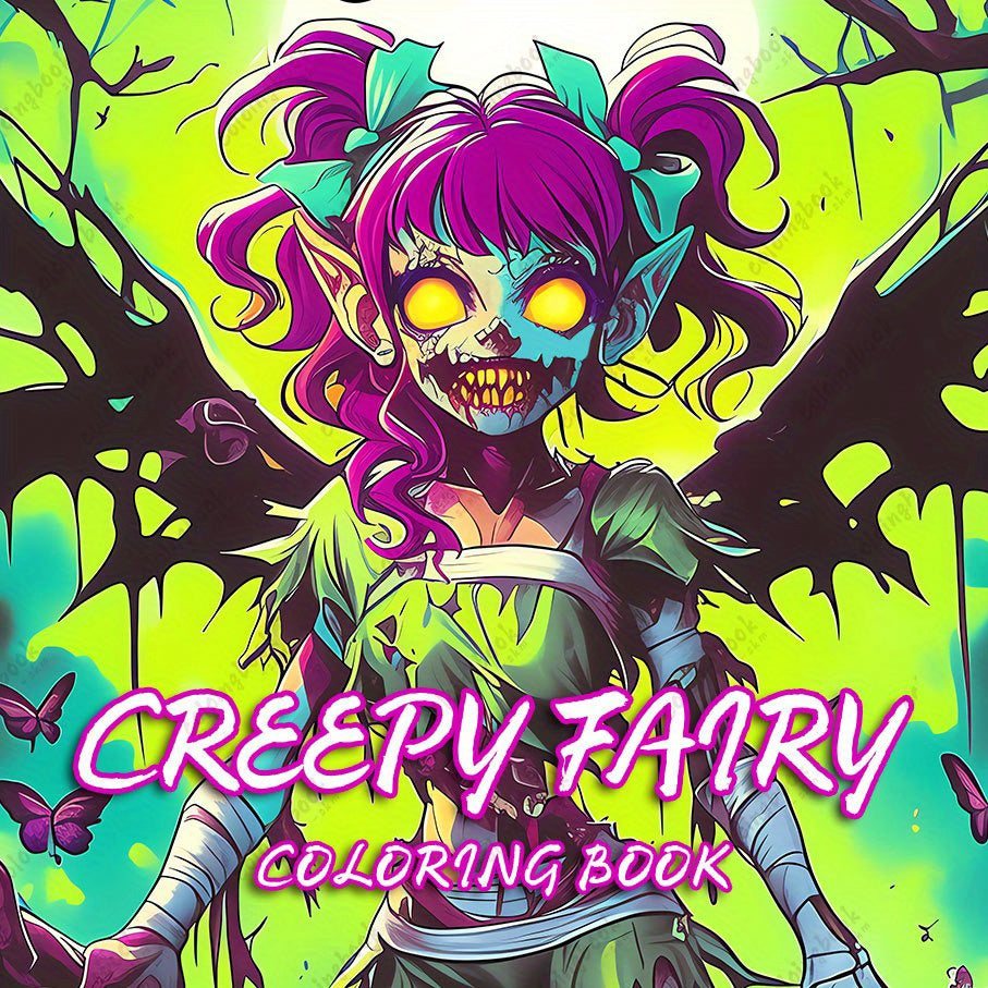 Horror Fairy Drawing Coloring Book - Upgraded Deluxe Edition