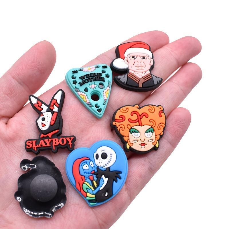 33pcs Halloween Shoes Charms Clogs Jigs Bubble Slides Sandals Decorations