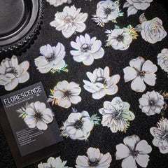 20 Sheets DIY Light Plant Flowers Stickers 9.4cm x 16.2cm
