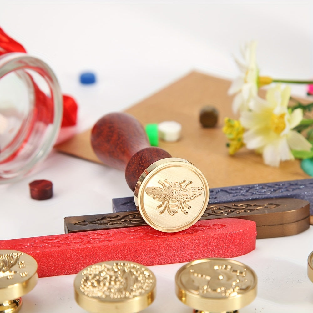 Retro Bee Pattern Fire Wax Seal for Envelope Cards