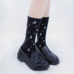 5 Pairs Letter Print Socks Mid Tube Women's Stockings