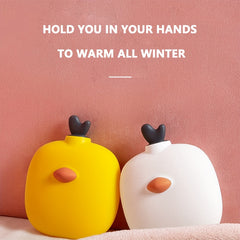 Cartoon Chicken Hot Water Bag Silicone Leakproof Bottle