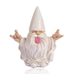 Dwarf in Robe Resin Ornament for Garden Decor