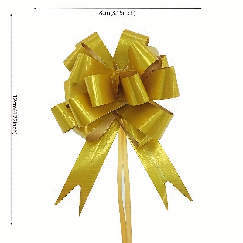 10pcs Gift Wrap Bows Pull Bows For Gift Present Wrapping DIY Craft Box Decor