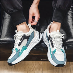 Men's Chunky Lace-up Sneakers Comfortable Breathable Shoes