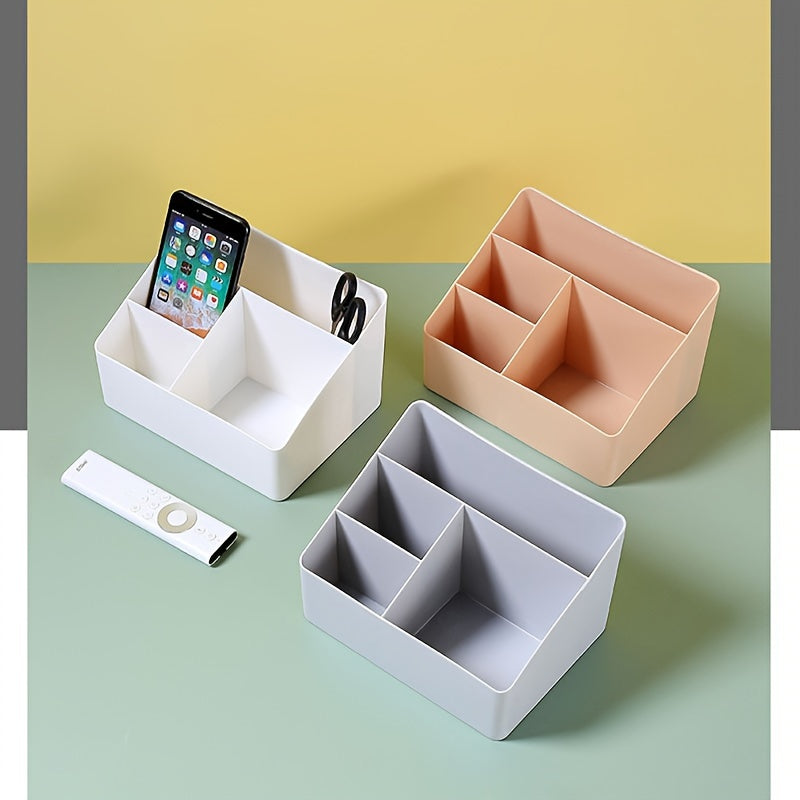 Minimalist Desktop Storage Box for Cosmetics, Remote Control, Stationery