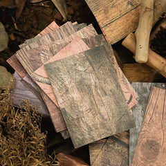 30pcs Texture Material Paper Wood Grain Workshop Series Non Self Adhesive