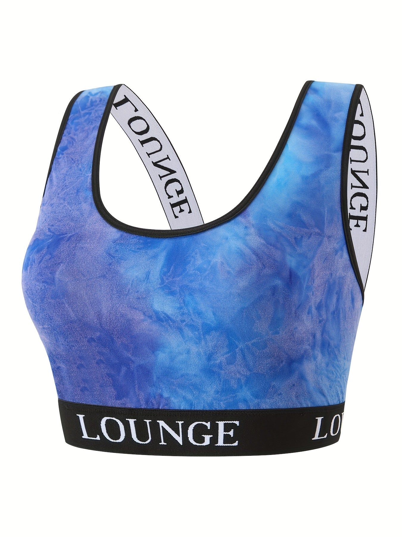  Tie Dye Letter Tape Bra & Panty Set