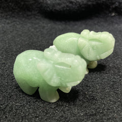 Green Aventurine Jade Stone Crystal Elephant Decoration