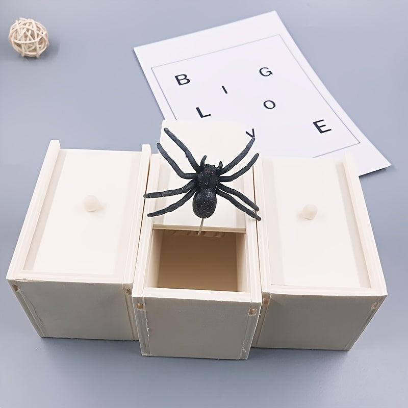 Funny Spider Prank Box with Realistic Spider Gag Gift Toy