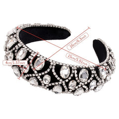 Vintage Baroque Rhinestone Hairband Boho Headband