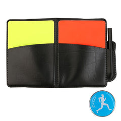 Football Referee Tool Bag w/ Red & Yellow Cards, Whistle - Edge Picker Included