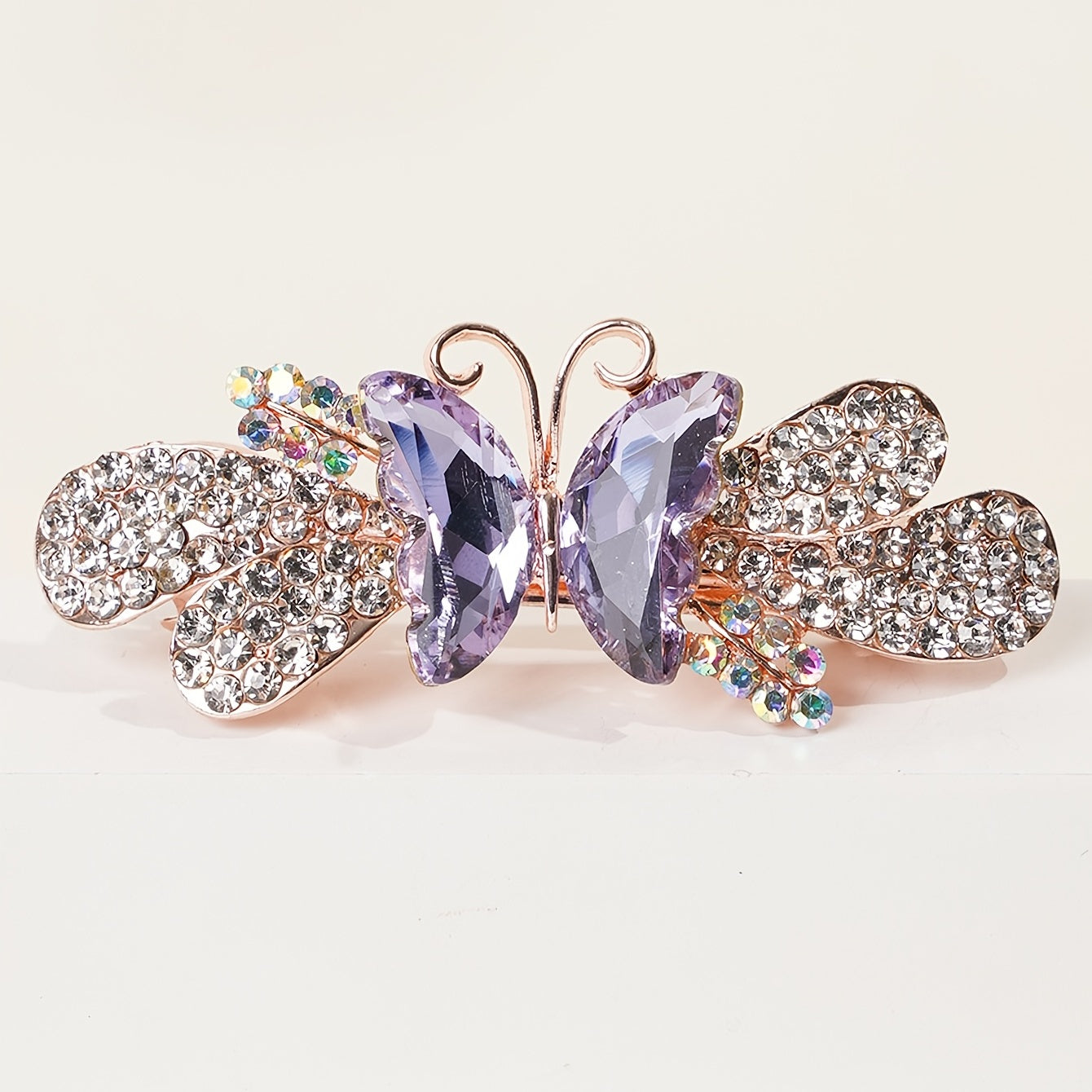 Butterfly Horizontal Clip Lady High End Style Hair Clip Spring Clip