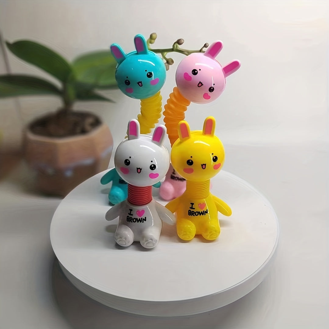 Giraffe Rabbit Telescopic Tube Toy Decompression Educational Toy For Kids