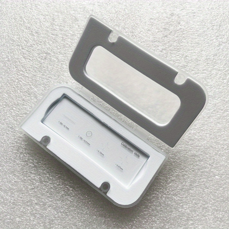 Microscope Stage Calibrating Slide 0.01mm 0.1mm Division Objective Ruler Ret