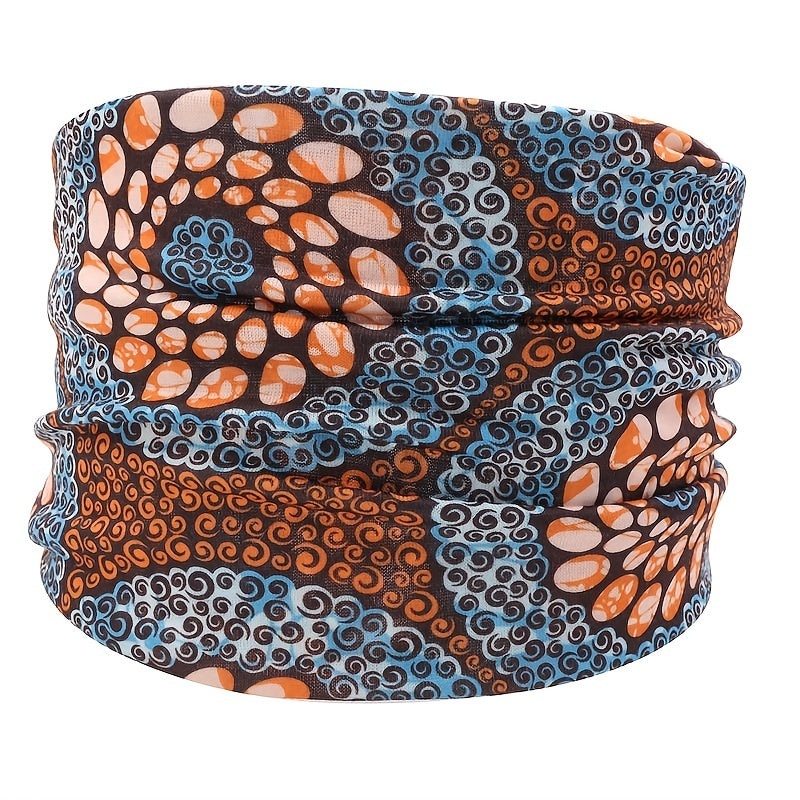 Boho Wide Headband Leopard Flower Print Turban Hairband Women Hair Accessories