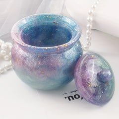 Storage Jar Crystal Epoxy Resin Mold Container Silicone Mould DIY Crafts Tools